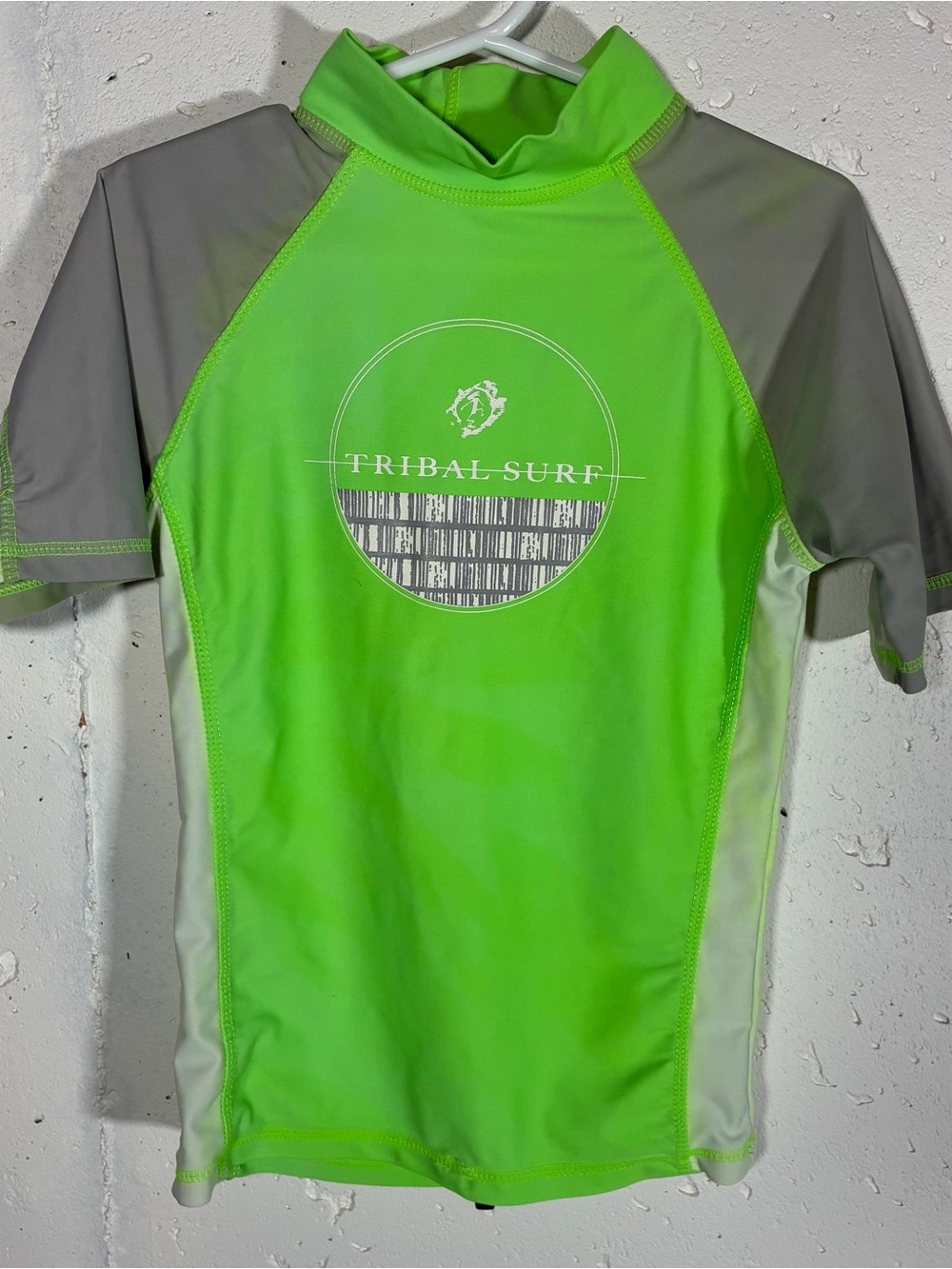 Tribal Boy’s Neon Green & Gray Rash Guard